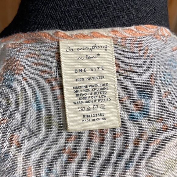 Cardigan kimono duster floral ‘do everything in love’ romantic One Size Anthro - Picture 6 of 6